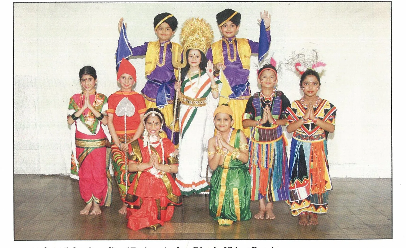 Children dressed in colourful cultural costumes